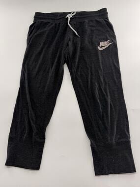Nike Gym Vintage Style Dark Grey Capri Cropped Sweatpants Women’s Medium